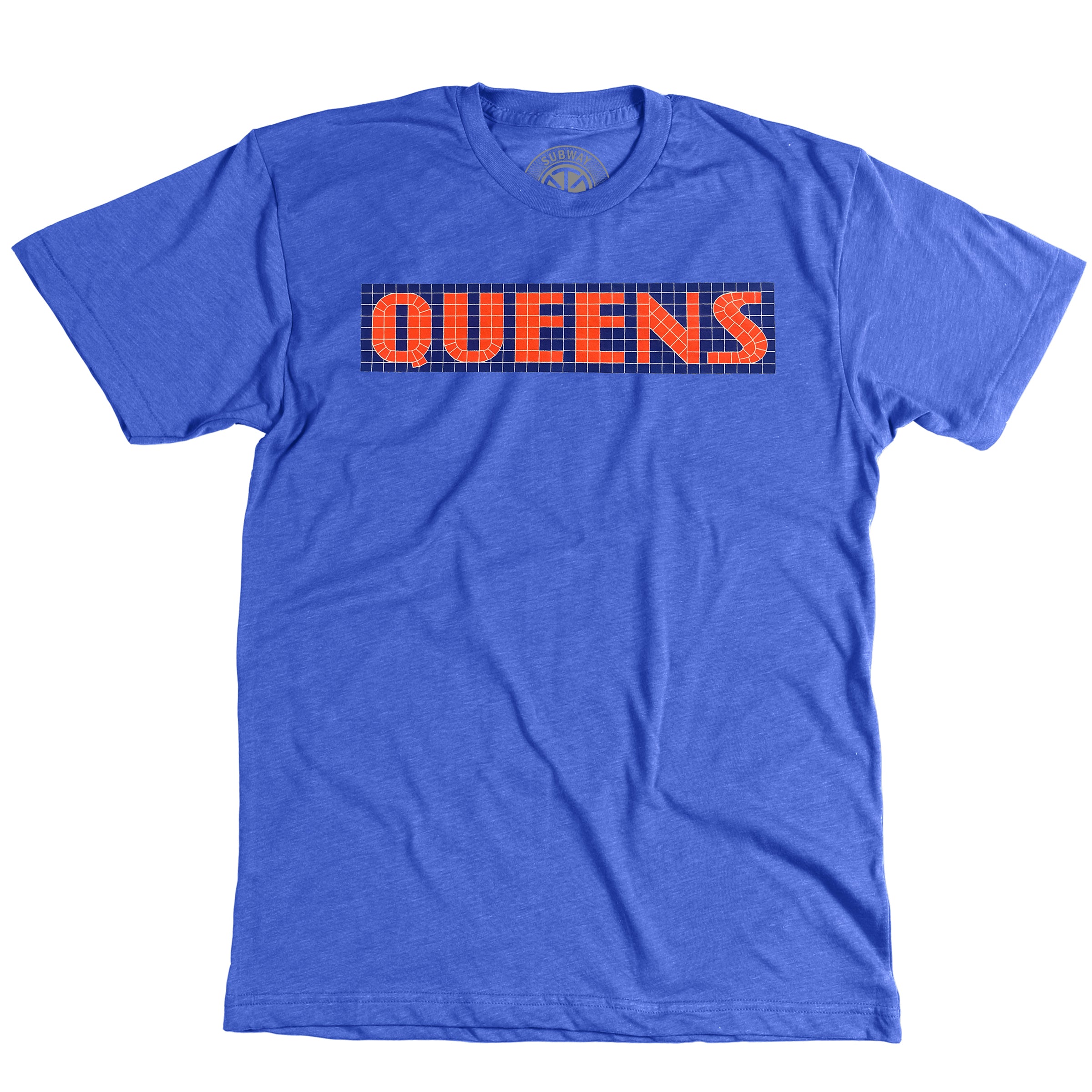 Subway Tile Shirts Queens Mets Shirt Blue / XSmall
